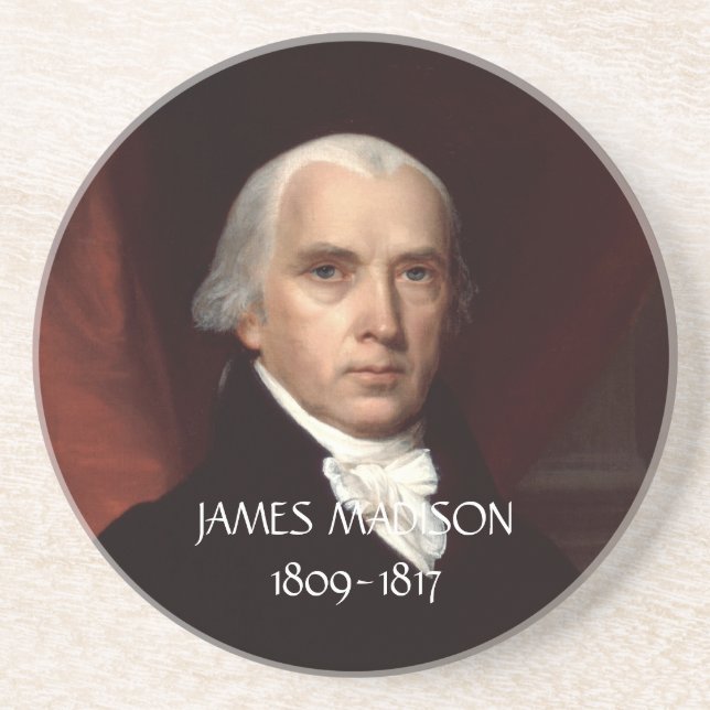 En Grès Dessous de verre de James Madison (Devant)