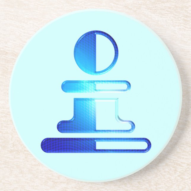 En Grès Dessous de verre de jeu de gage (Devant)