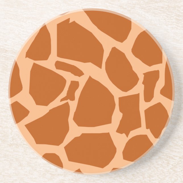 En Grès Dessous de verre de la Giraffe Texture (Devant)