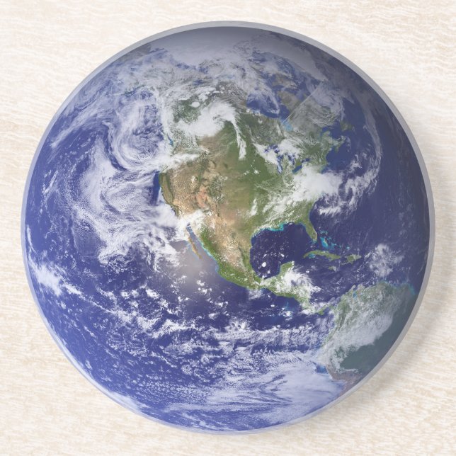 En Grès Dessous de verre de la terre (Devant)