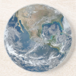 En Grès Dessous de verre de la terre de planète