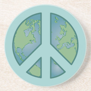 En Grès Dessous de verre de la Terre pacifique