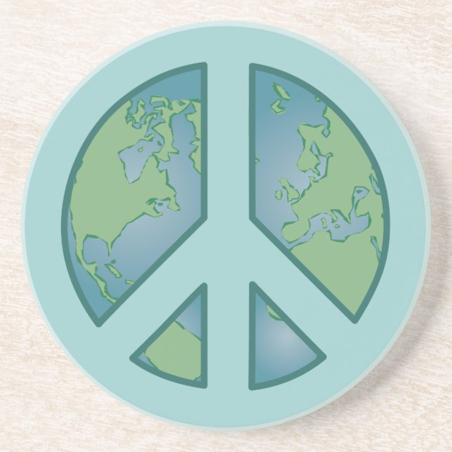 En Grès Dessous de verre de la Terre pacifique (Devant)