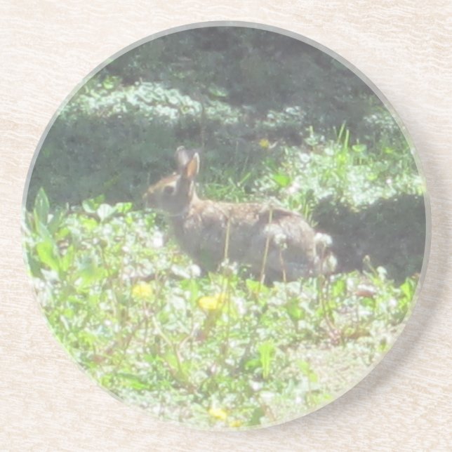 En Grès Dessous de verre de lapin sauvage (Devant)