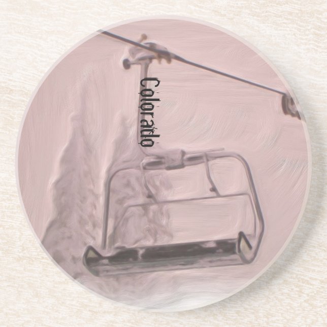 En Grès Dessous de verre de levage de chaise (Devant)