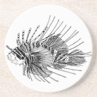 En Grès Dessous de verre de Lionfish