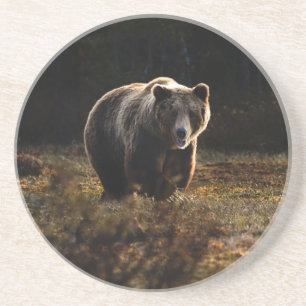 En Grès Dessous de verre de l'ours