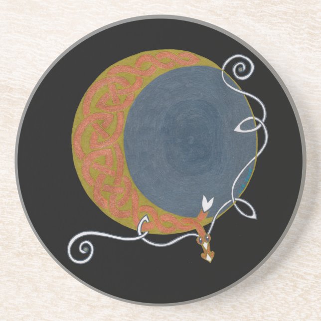 En Grès Dessous de verre de lune de récolte (Devant)