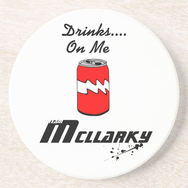 En Grès Dessous de verre de McLlarky d'équipe (Devant)