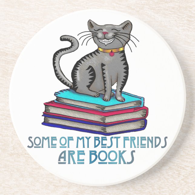 En Grès Dessous de verre de meilleurs amis (Devant)