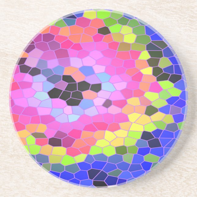 En Grès Dessous de verre de mosaïque (Devant)