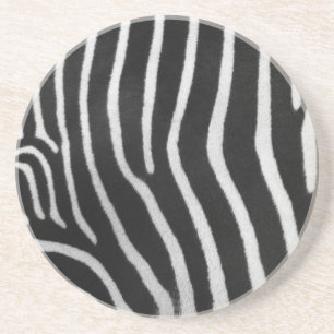 En Grès Dessous de verre de motif de zèbre
