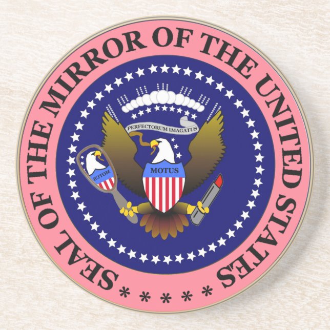 En Grès Dessous de verre de MOTUS SEAL-PINK (Devant)