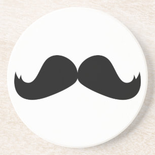 En Grès Dessous de verre de moustache