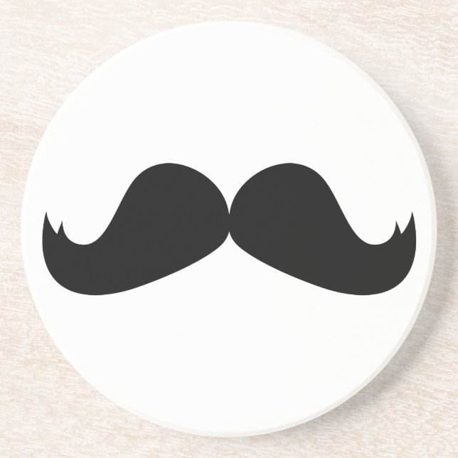 En Grès Dessous de verre de moustache (Devant)