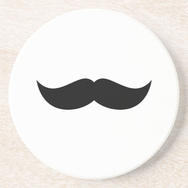 En Grès Dessous de verre de moustache (Devant)