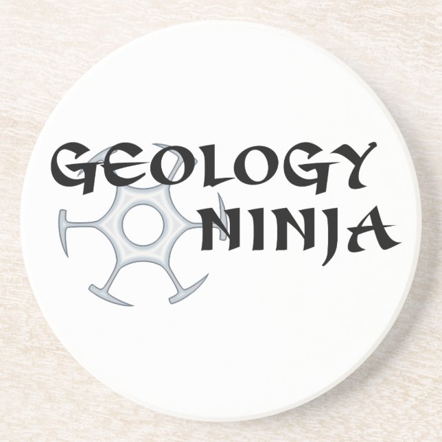 En Grès Dessous de verre de Ninja de géologie (Devant)