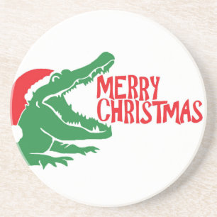 En Grès Dessous de verre de noël de l'Alligator