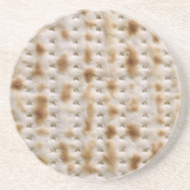EN GRÈS DESSOUS DE VERRE DE PAIN AZYME POUR PESACH (Devant)