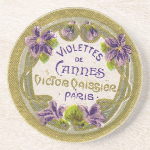 En Grès Dessous de verre de parfum français violette