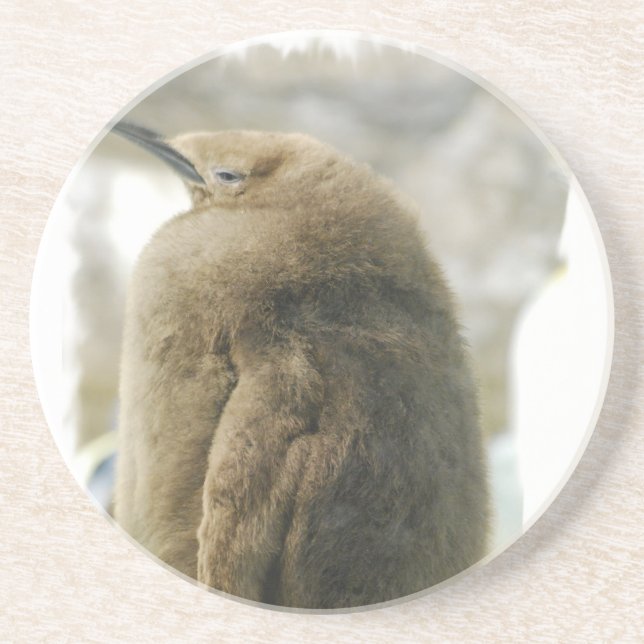 En Grès Dessous de verre de pingouin de bébé (Devant)