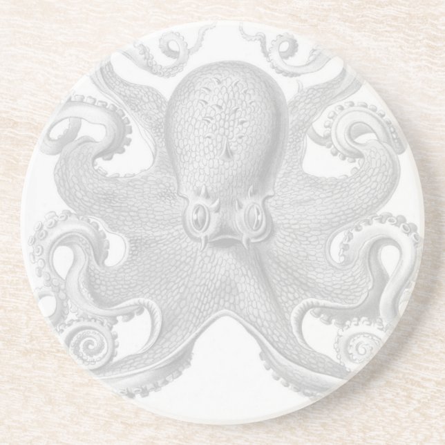 En Grès Dessous de verre de poulpe de Haeckel (Devant)