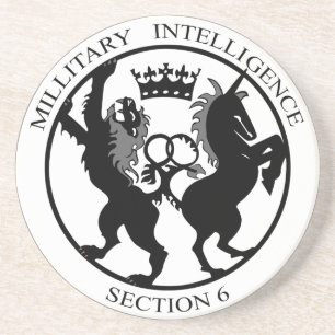 En Grès Dessous de verre de service secret du logo MI6