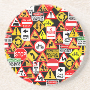 En Grès Dessous de verre de signalisation