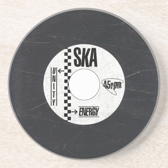 En Grès Dessous de verre de Ska - disque de Ska (Devant)