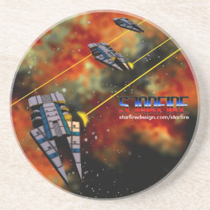 En Grès Dessous de verre de Starfire : Destroyers de KON