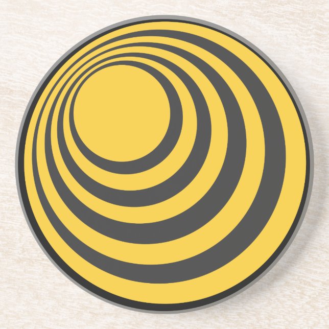 En Grès Dessous de verre de tambour (Devant)