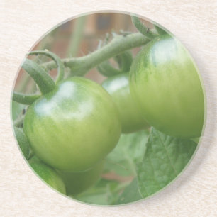 En Grès Dessous de verre de tomates vertes