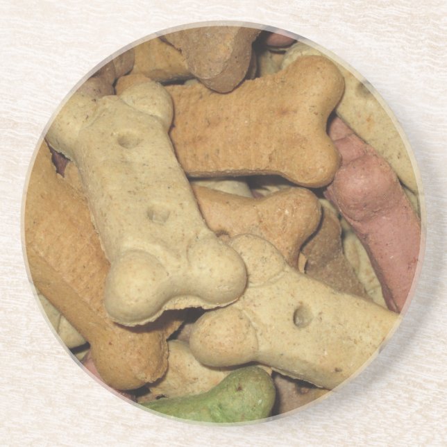 En Grès Dessous de verre de traitement des chiens (Devant)