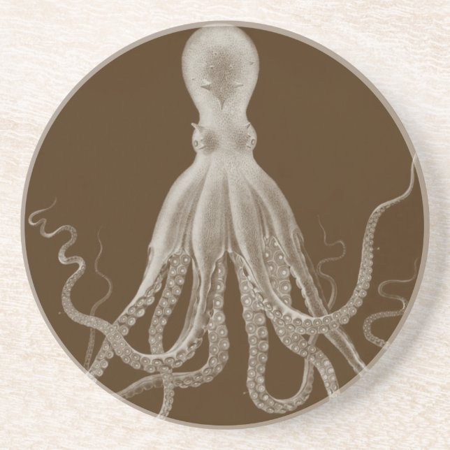 En Grès Dessous de verre de triptyque de tentacules de (Devant)