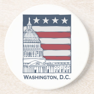 En Grès Dessous de verre de Washington DC