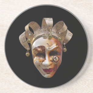 En Grès Dessous de verre des masques vénitiens