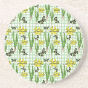 En Grès Dessous de verre des papillons et des Daffidols
