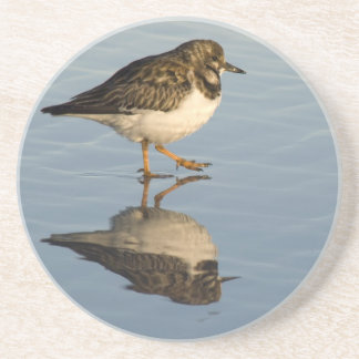 En Grès Dessous de verre d'oiseau de bécasseau