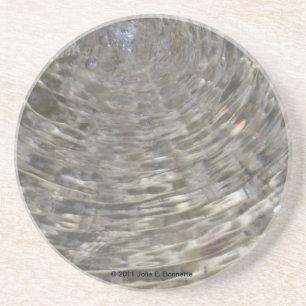 En Grès Dessous de verre d'ondulation de l'eau