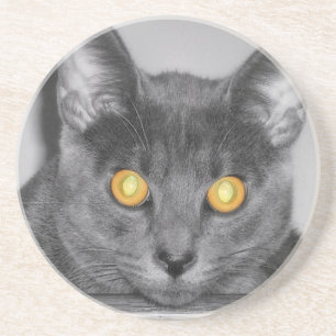 En Grès Dessous de verre d'or Dusky