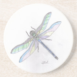 EN GRÈS DESSOUS DE VERRE DRAGONFLY
