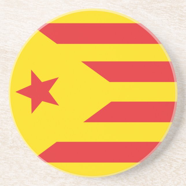 En Grès Dessous de verre Drapeau Catalan "Serenya" (Devant)