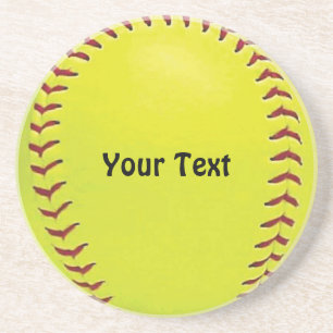 En Grès Dessous de verre du base-ball de Fastpitch