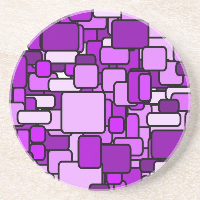 En Grès Dessous de verre du Chaos rose (Devant)