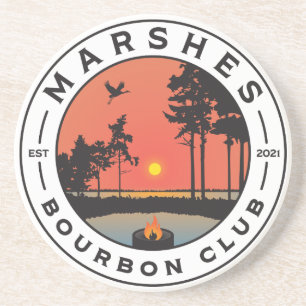 En Grès Dessous de verre du Club Bourbon