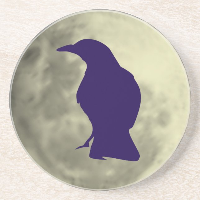 En Grès Dessous de verre du corbeau (Devant)