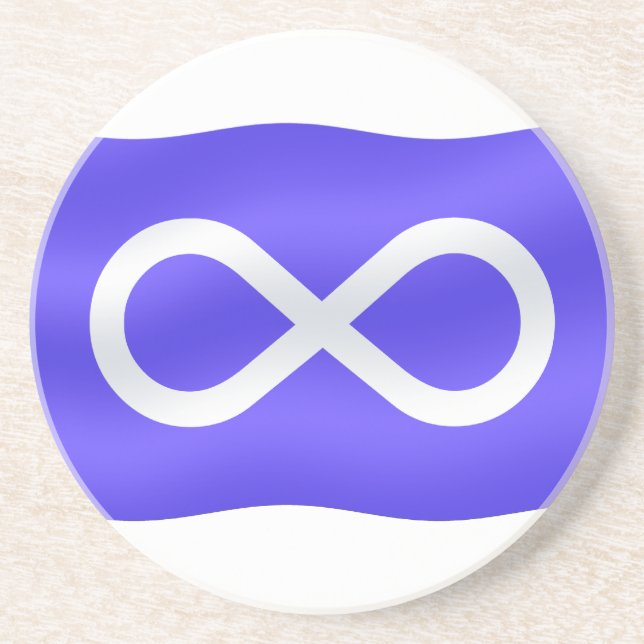 En Grès Dessous de verre du drapeau métis Cadeaux de fiert (Devant)