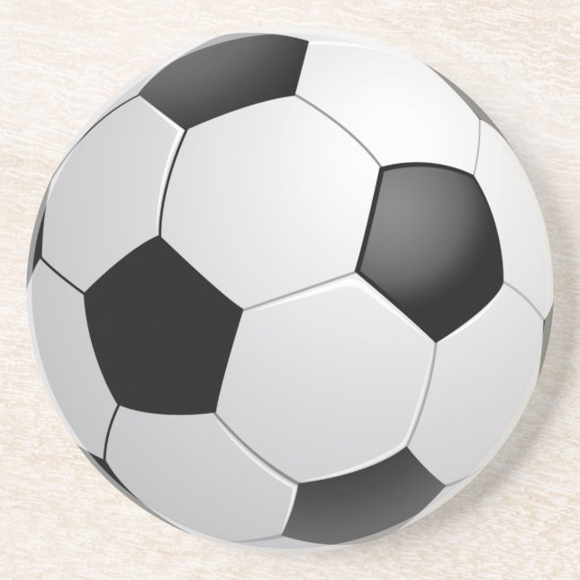 En Grès Dessous de verre du football du football (Devant)