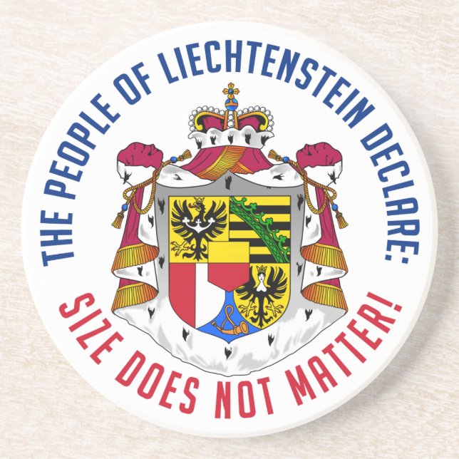 En Grès Dessous de verre du Liechtenstein (Devant)
