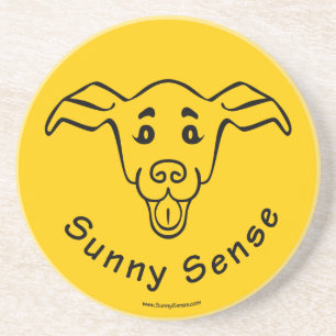 En Grès Dessous de verre du logo Sunny Sense